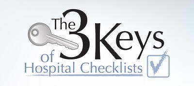 3 Keys of Hospital Checklists blog header