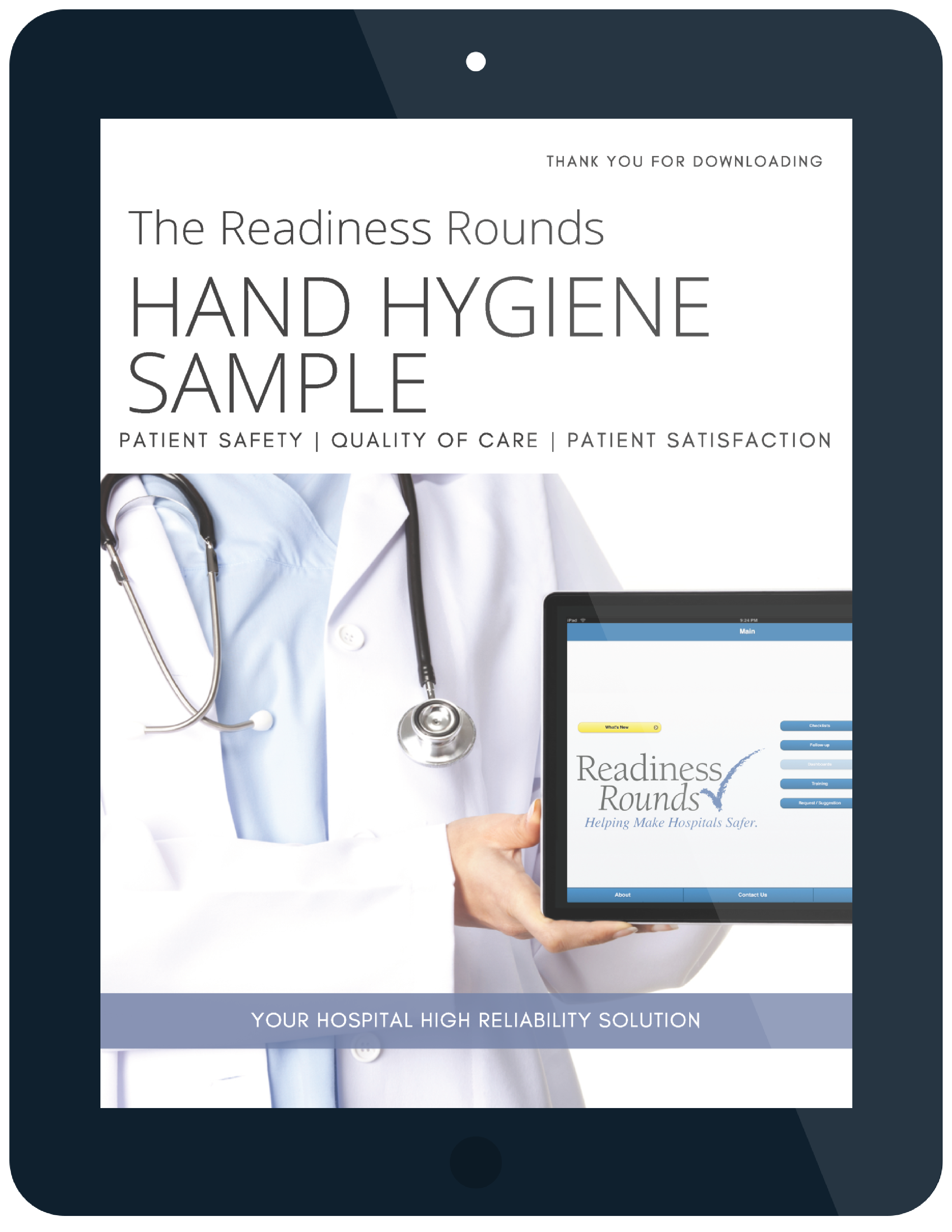 readiness rounds hand hygiene sample