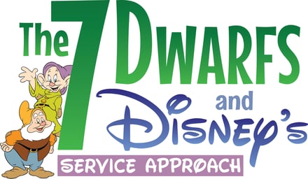 the 7 dwarfs and disney's service approach blog graphic