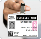 Example of Well Screen badge