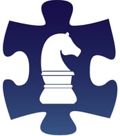 puzzle piece icon with a chess piece inside