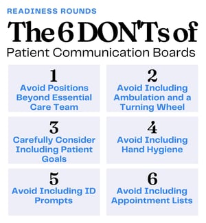 The DONTs of Patient Communication Boards