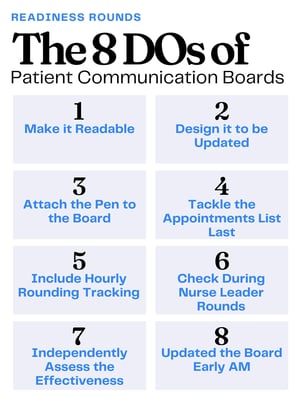 The DOs of Patient Communication Boards