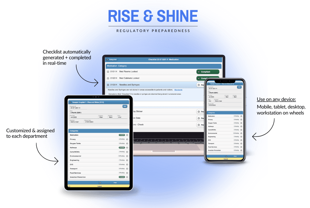 Rise & Shine device mockup