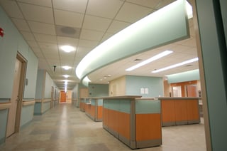 empty hospital nurses station