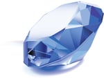 blue gem stone graphic
